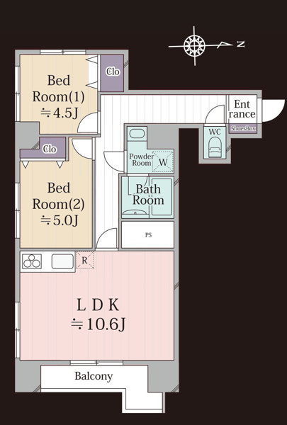 八王子ローヤルマンションの間取り