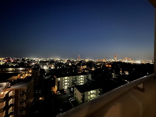 夜には一面に広がる、美しい眺望が楽しめます☆ミ