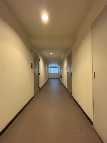 雨に濡れない内廊下タイプのマンションです
