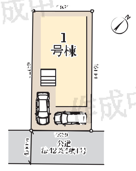 ■カースペース2台可能(車種による)　