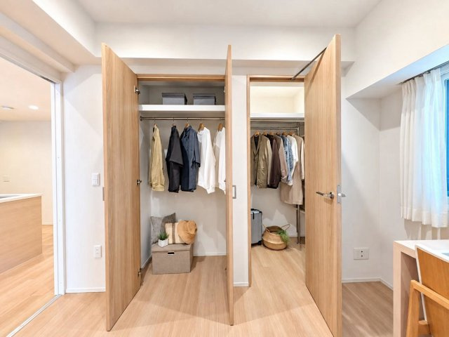 ・ウォークインクローゼットのある住まいで収納上手な生活を実現！