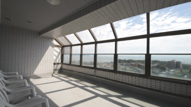 最上階の共有展望空間