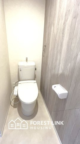 清潔感のあるトイレです。