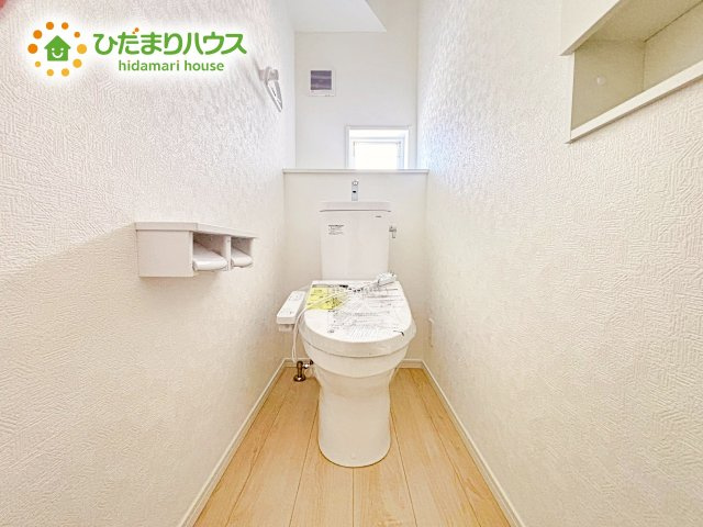 1・2階にトイレあるため、同時に利用でき混雑を避けられますね