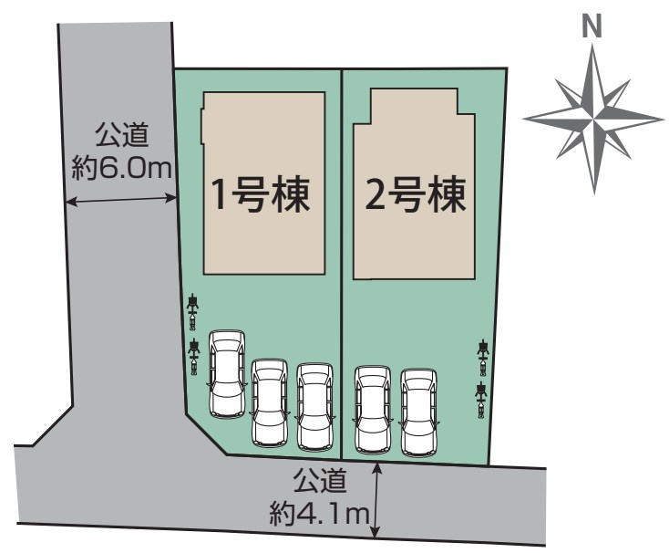 図面と現況が異なる場合、現況を優先とします。【1号棟】