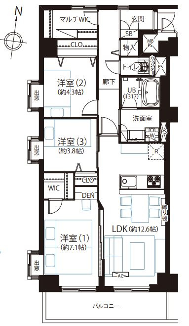 間取り：313004444102