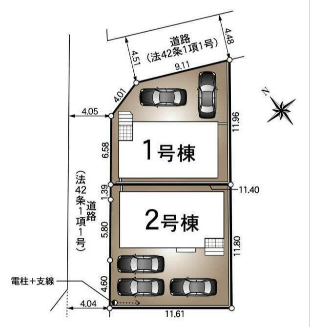 2号棟の区画図になります。
