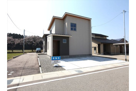 能美市宮竹町新築住宅の外観