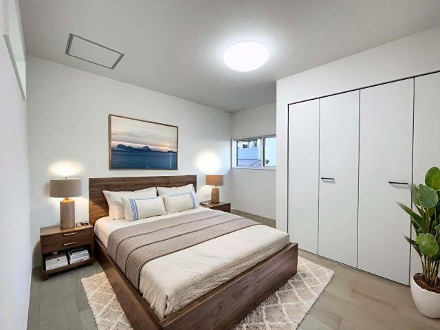 日当たり風通しともに良好！明るく朝を迎えられるつくりになっています♪　※　CGで家具を配置しています