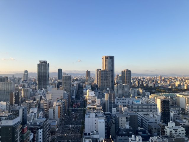 【バルコニーからの眺望】23階・北向きの眺望◎