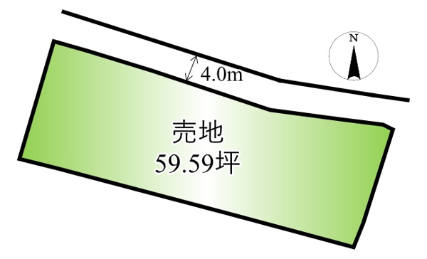 【笛吹市石和町上平井　売地の間取り】