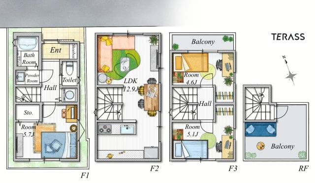 家具レイアウト参考図