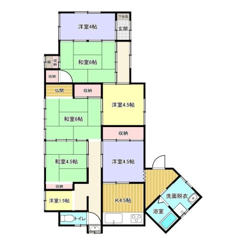 【草戸町　土地建物の間取り】
