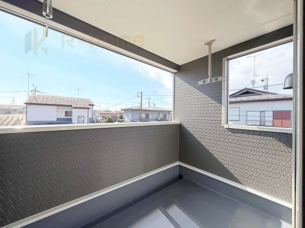 【筑西市下川島第2 新築戸建て 2号棟のバルコニー】