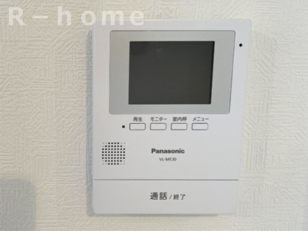 【筑西市下川島第2 新築戸建て 2号棟のTVモニター付きインターフォン】