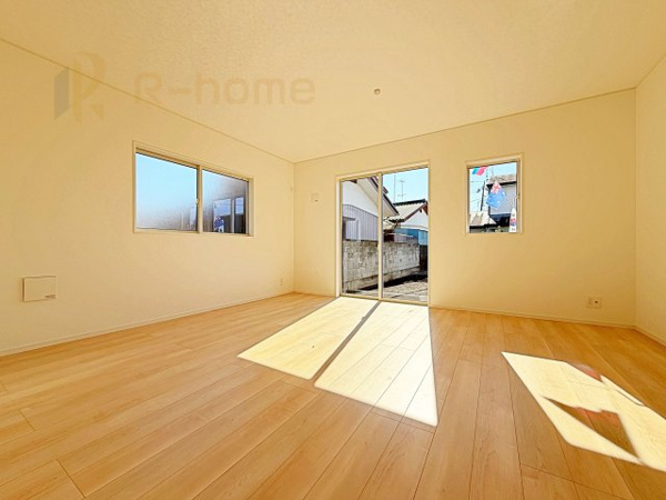 【筑西市下川島第2 新築戸建て 2号棟の居間】