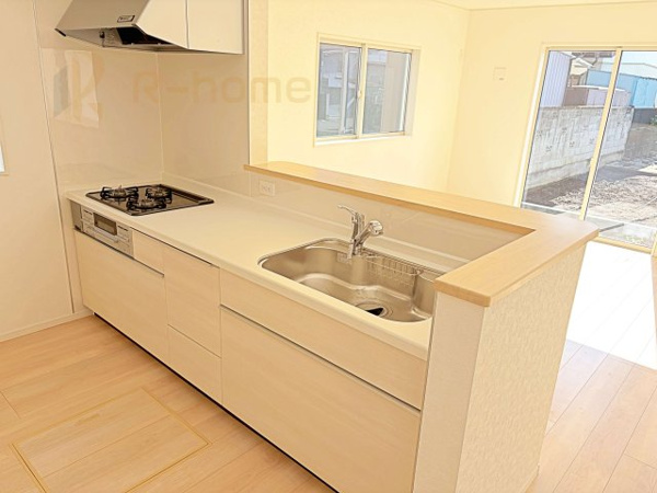 【筑西市下川島第2 新築戸建て 2号棟のキッチン】