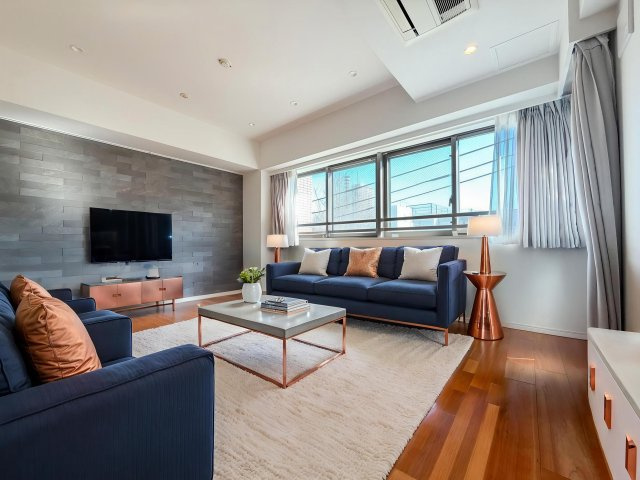 約13.2帖のLDK！床暖房付！南向きのお部屋で明るい！（掲載画像の一部はVR加工を施しております）
