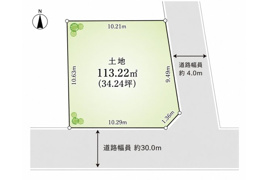 天王寺区東上町土地の区画図