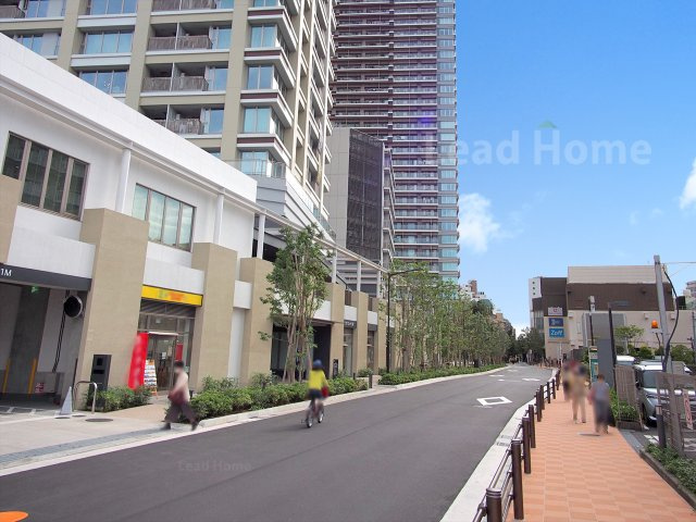 前面道路歩道がきれいに整備された幅員の広い前面道路です！見通しが良くお子様とのお散歩も安心感がありますね♪