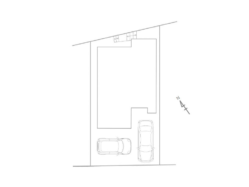 お車2台駐車可(車種による)、宅配ボックスも設置されています。