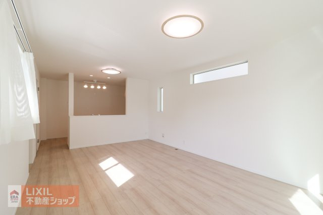現地完成写真。家族で過ごせるくつろぎの空間