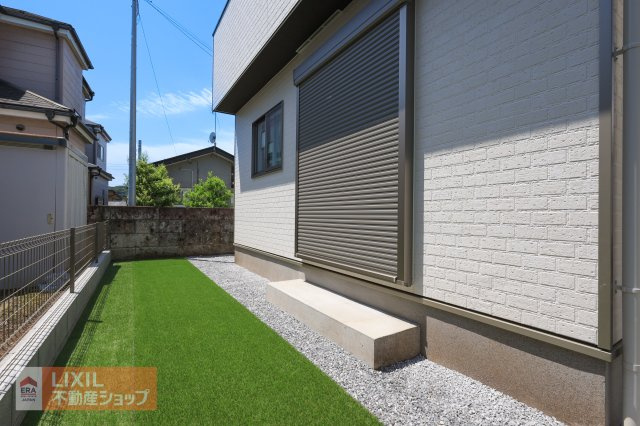 【お庭】現地完成写真。色々な使い方ができます！お好みでカスタマイズはいかがでしょうか。