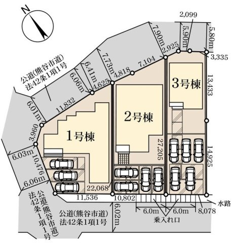 図面と現況が異なる場合、現況を優先とします。【1号棟】
