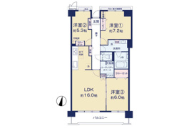 多摩市関戸の中古マンションの間取り