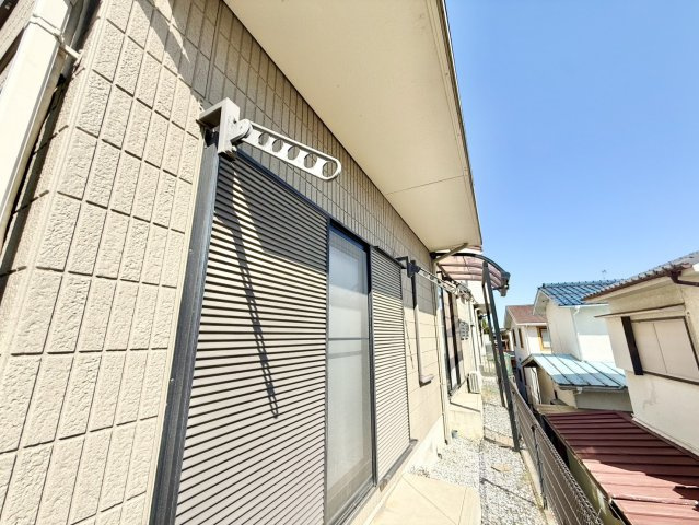 1階でも洗濯物を干せるので、将来も安心です♪（2026/5/10撮影）