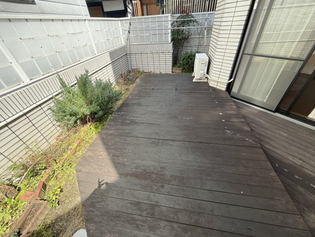 ウッドデッキ部分です。