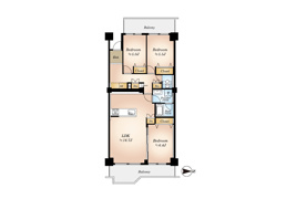 パークシティ溝の口D棟の間取り
