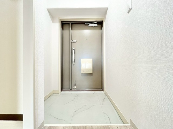 日商岩井緑地公園マンションの玄関