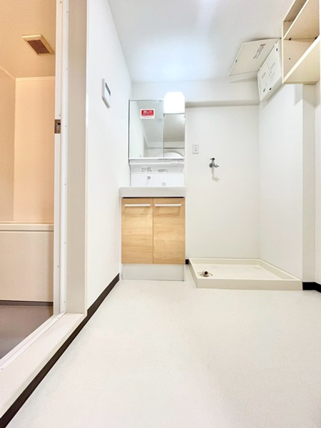 日商岩井緑地公園マンションの脱衣場