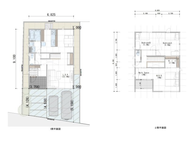 ■参考プランＢ区画：建物面積／111.78？（33.81坪）　■参考プラン建物価格／3、795万円（税込）※付帯工事、その他予算組費用、諸費用等が別途発生いたします　※掲載の建物プランは一例です