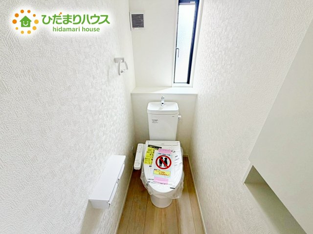 1・2階にトイレあるため、同時に利用でき混雑を避けられますね