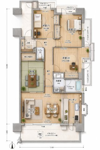 間取り：323000505160