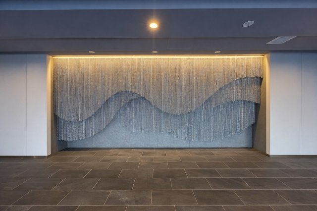 洗練されたエントランスホール