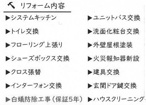 リフォーム内容（2026年3月完了）