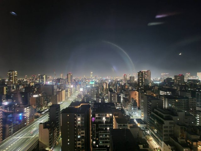 南西角住戸からの夜景になります☆