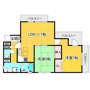 セレーヌコート中山手の間取り