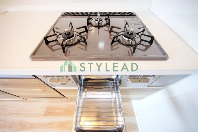 魚焼きグリル付きガスコンロ