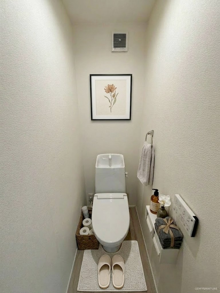 トイレは1・2階にあり、温水洗浄便座付きで年中快適にご使用いただけます。※画像はイメージです。