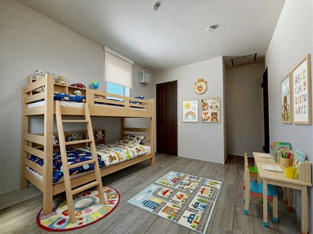 子ども部屋に好適なお部屋。内装が明るい色なのでお好みのお部屋にできます。※画像はイメージです。