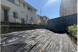 品川区旗の台 建築条件なし売地の外観