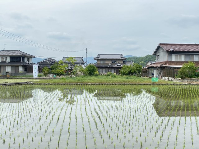 田園風景が広がるのどかな周辺環境が魅力です。季節の移ろいを身近に感じられる自然豊かな環境で、日々の暮らしに癒しをもたらします。周囲には落ち着いた住宅が建ち並び、静かで穏やかな住環境が整っています。