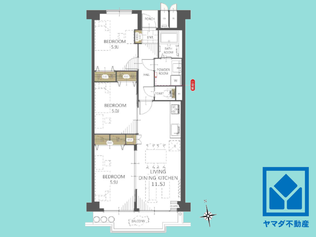 間取り：326000230764