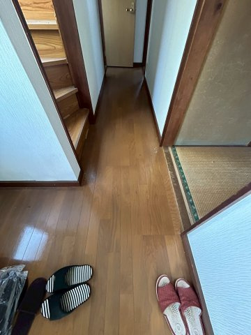 階段やお部屋にスムーズに迎える廊下です