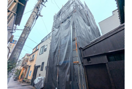 墨田区東向島１丁目の新築戸建の外観