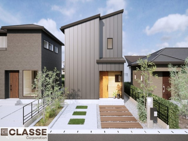 【城陽市富野南清水 売土地 建築条件付きの外観パース】